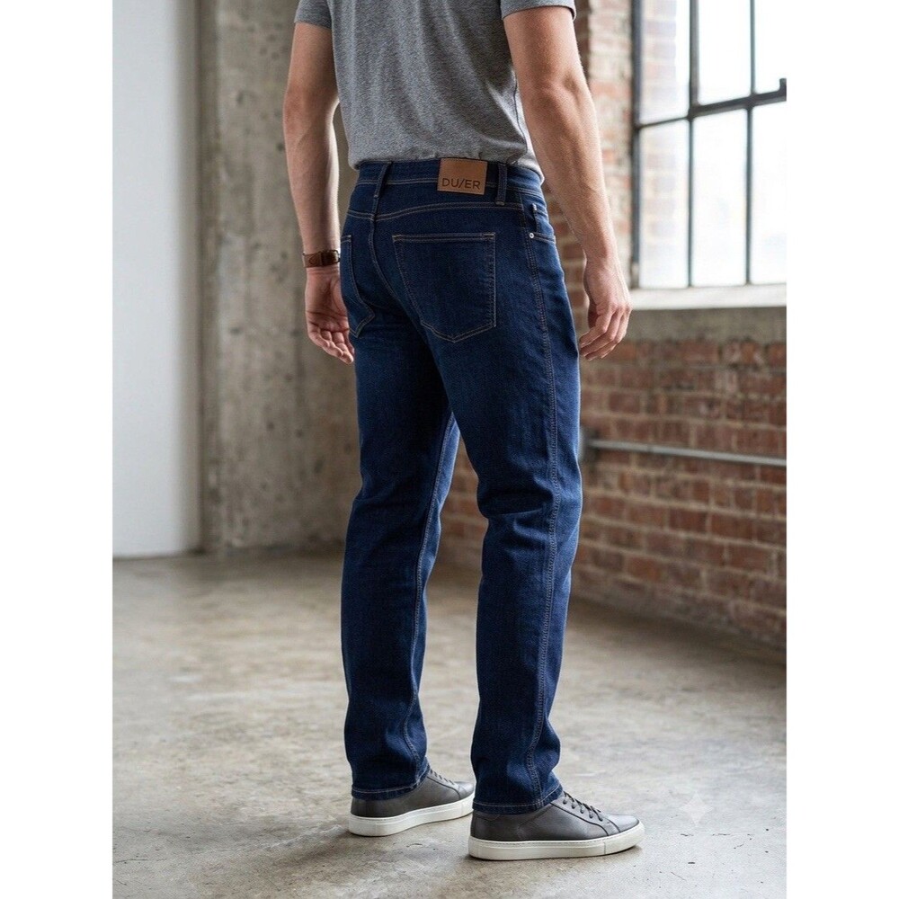 DU/ER L2X Relaxed Taper Jeans Men’s W40 L32 Coolmax Temp-Control Comfort Stretch